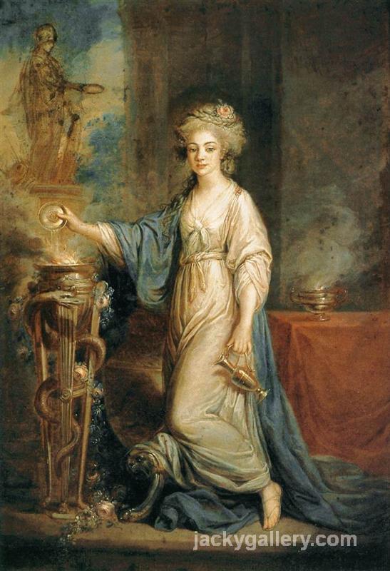 Portrait of a Woman as a Vestal Virgin, Angelica Kauffman painting